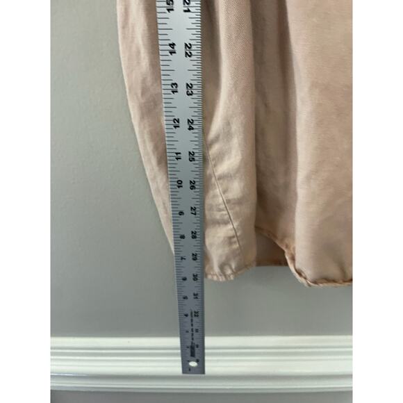 Lelis Vivian Minimalist Neutral Beige Taupe Cut Out Mini Dress Size Small - Picture 12 of 12